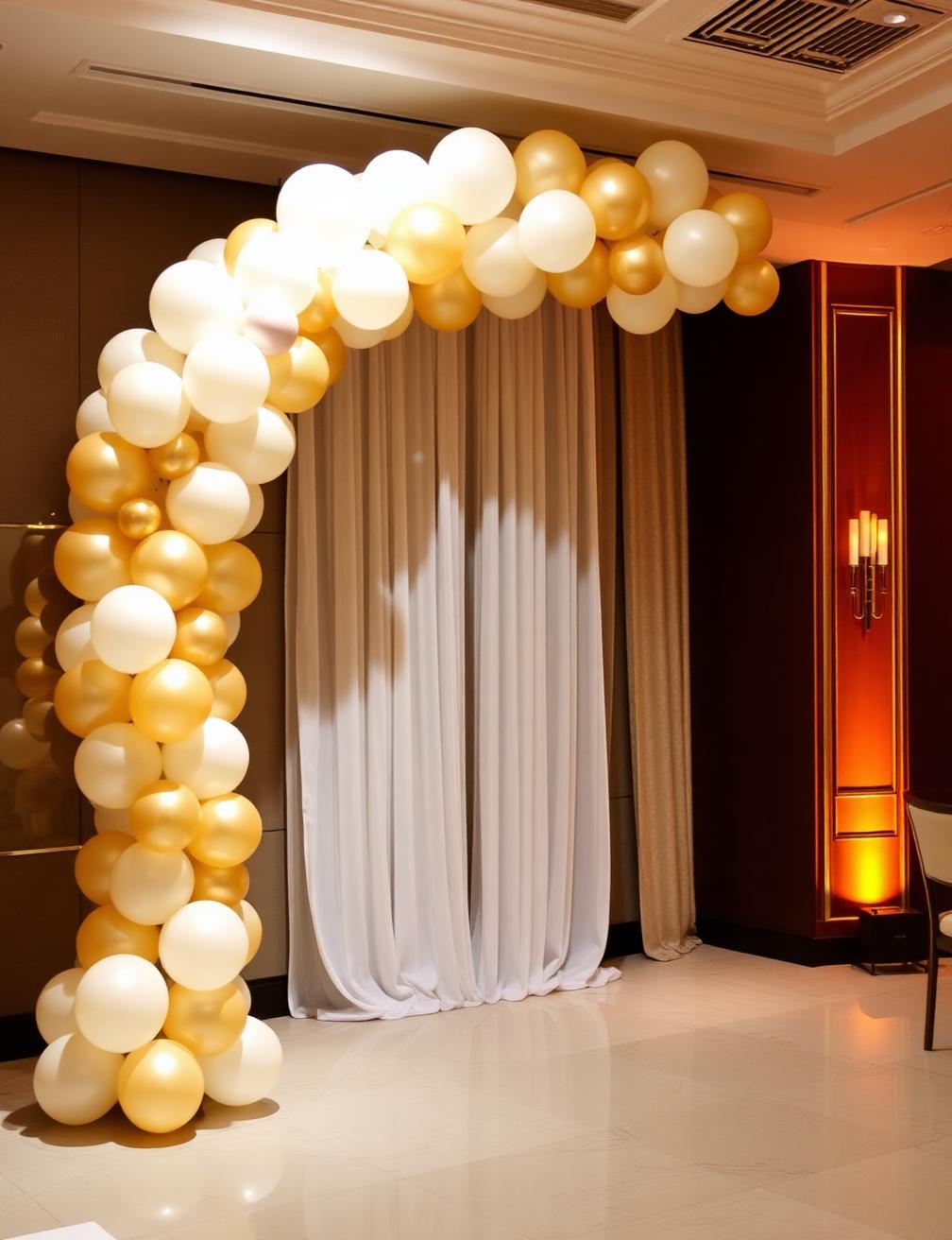 Balloon Decoration setup by AoneEvents