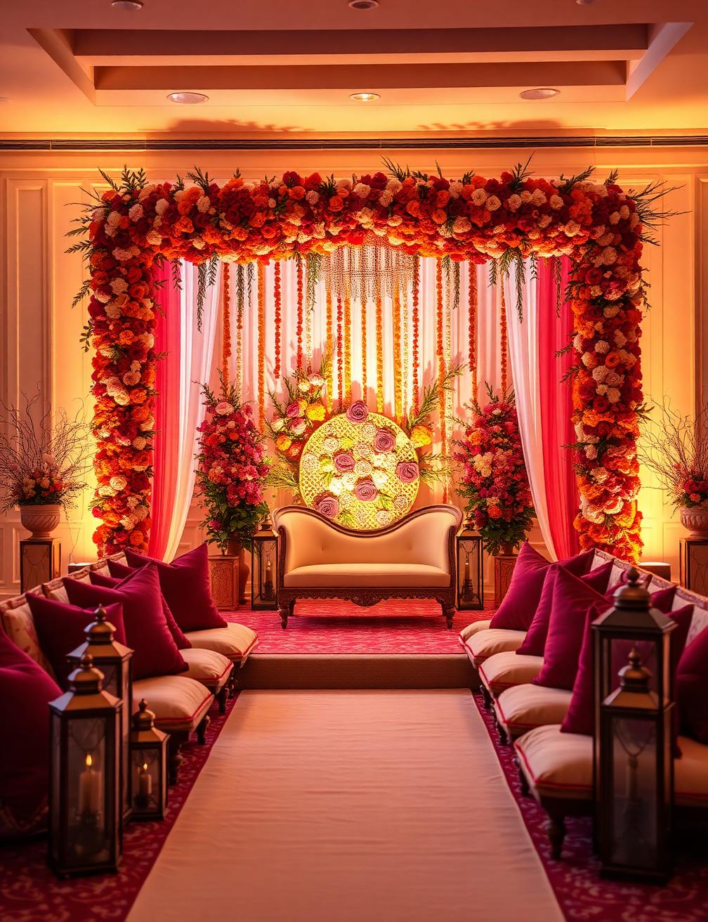 Mehendi Decoration setup by AoneEvents